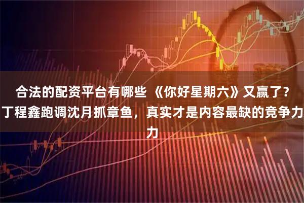 合法的配资平台有哪些 《你好星期六》又赢了？丁程鑫跑调沈月抓章鱼，真实才是内容最缺的竞争力